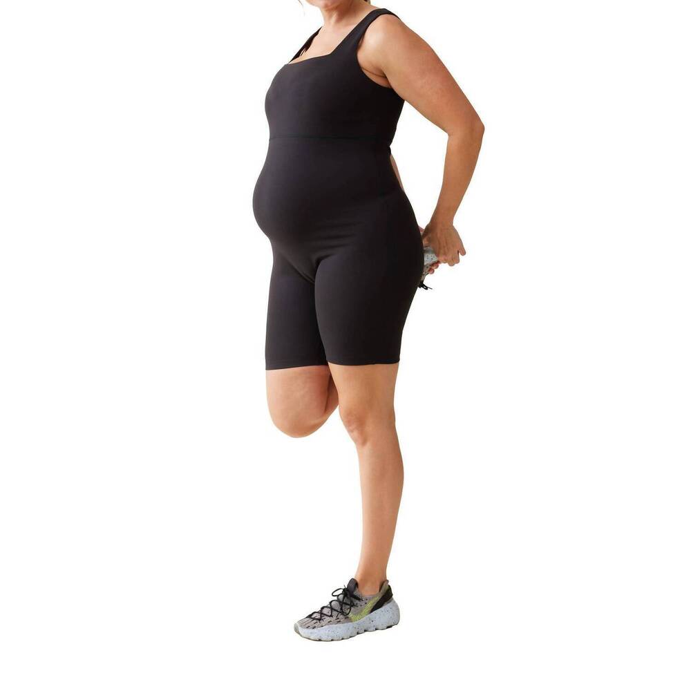 NEW INGRID + ISABEL maternity short unitard in black